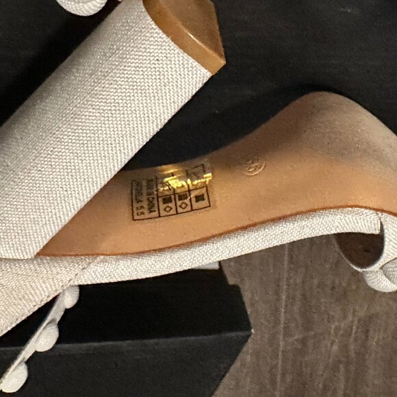 Lulu's women's heel sandals - 5.5 - Beige/Tan (never worn) - Picture 3 of 4